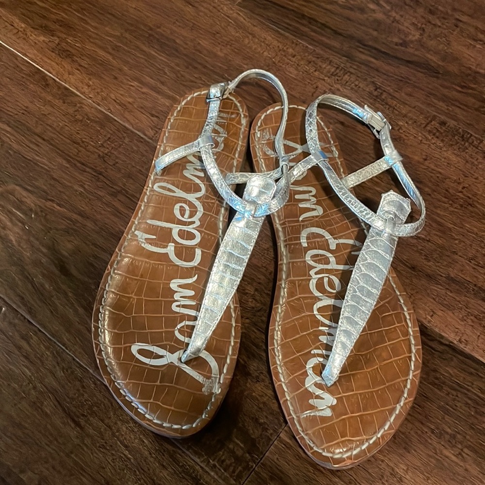 Sam Edelman size 8 silver metallic Gigi